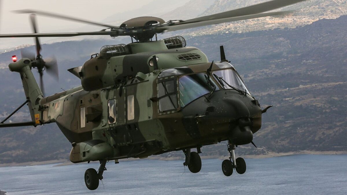 Airbus y Arquimea prueban con éxito el lanzamiento de munición merodeadora Q-Slam 40 desde un helicóptero NH90