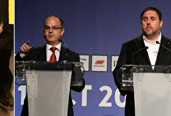 Junqueras presentó las urnas y todos los detalles del referéndum