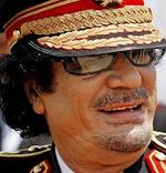 Muamar el Gadafi.