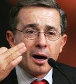 El presidente de Colombia, Álvaro Uribe.