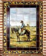 El Tempranillo, inmortalizado en un azulejo de la ruta del mismo nombre.