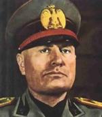 Benito Mussolini.