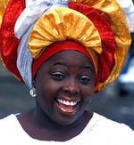 Una mujer de Salvador de Bahía.