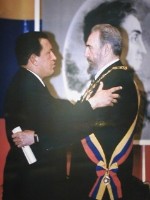 Hugo Chávez y Fidel Castro.