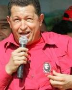 Chávez, con una camiseta con la efigie del Che.