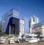 Una calle de Ciudad del Este.