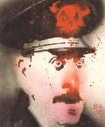 Caricatura del general Videla.