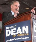 Howard Dean quiso ser el candidato demócrata en los comicios de 2004.