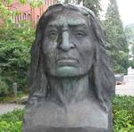 Busto del jefe Seattle.