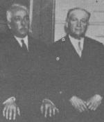 Niceto Alcalá Zamora y Francisco Largo Caballero poco después de proclamada la República