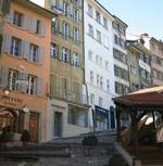 Una calle de Lausana.