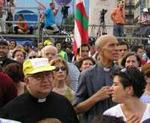 Sacerdotes en la manifestación