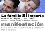 Manifestación por la familia