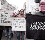 Manifestación islamista en Londres