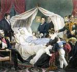 Napoleón, en su lecho de muerte.