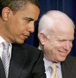 Barack Obama y John McCain.
