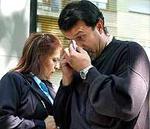 Los padres de Ronny Tapias, poco después de conocer la sentencia.