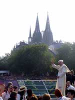 Benedicto XVI en Colonia. Imagen de archivo