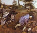 Detalle de LA PARÁBOLA DE LOS CIEGOS, de Brueghel.