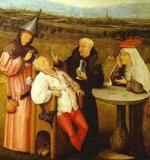 El Bosco: LA PIEDRA DE LA LOCURA (detalle).