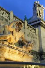 Detalle del monumento a Víctor Manuel II.