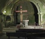 Interior del monasterio de San Pedro de Rocas.