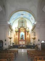 Interior de la Iglesia de San Jaime, en Orxeta
