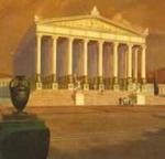 El templo de Diana, quemado por Eróstrato