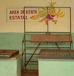 Kiosko estatal de un mercado agropecuario de Centro Habana (Cubanet).