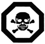 Símbolo que indica que una sustancia es venenosa