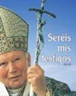 Cartel de la visita del Santo Padre en mayo de 2003