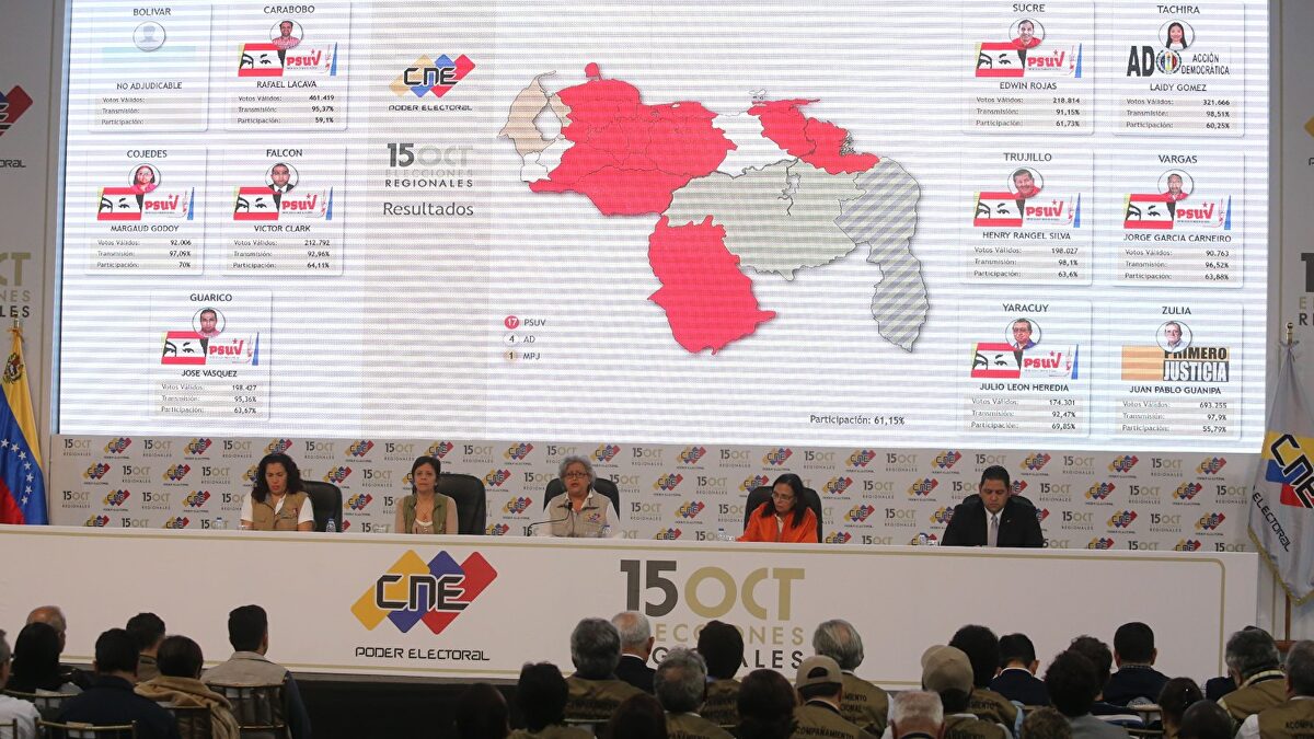 Los resultados de las elecciones regionales en Venezuela dividen a la ...