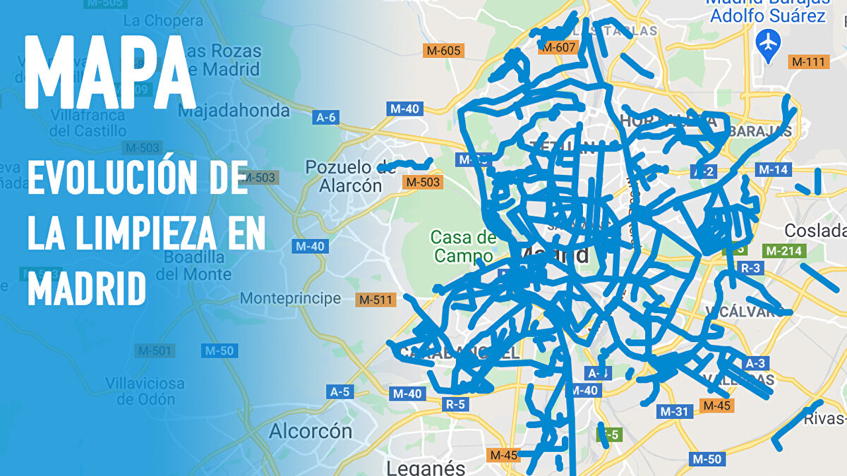 Un mapa permite consultar las calles ya limpias de nieve en Madrid ...