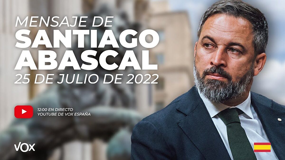 El discurso de Santiago Abascal en un "momento muy difícil para todos ...