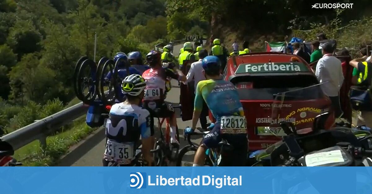 Otra protesta pro Hamás frena la escapada en la etapa reina de La Vuelta
