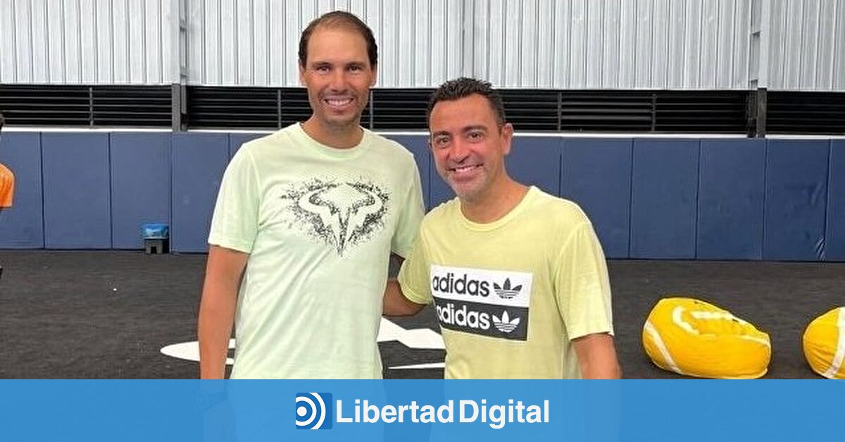 Las redes enloquecen con Xavi Hernández y Rafa Nadal: el tiempo pasa para todos