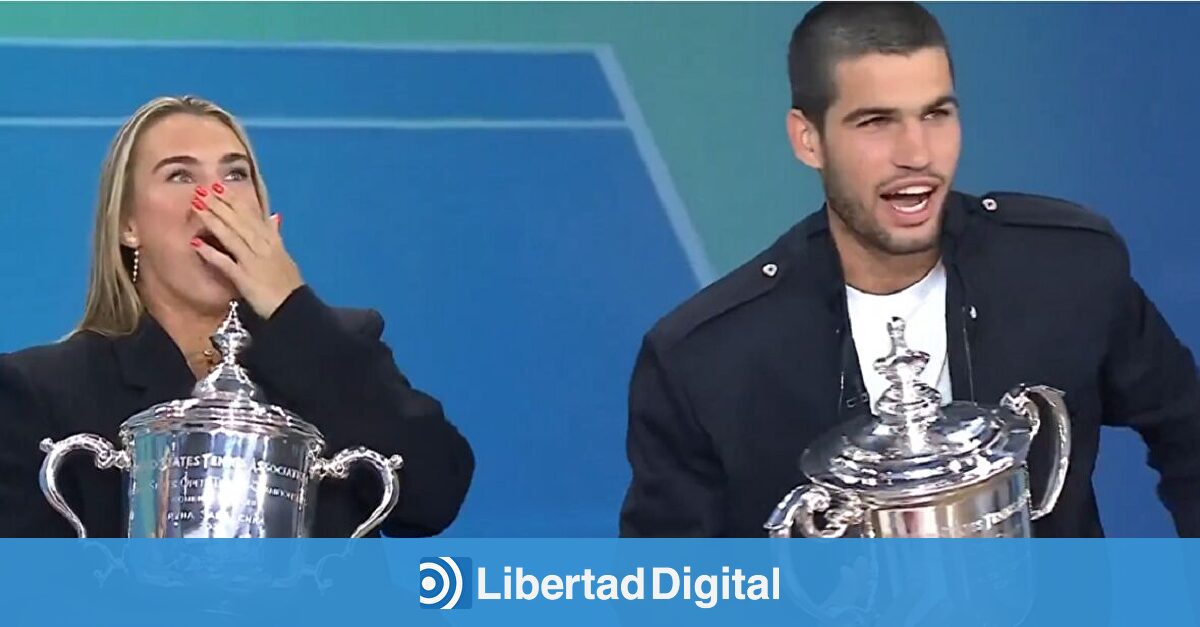 Sabalenka y Carlos Alcaraz, pareja de campeones con un descuido y un baile viral