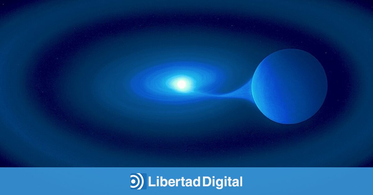Detectan una estrella que devora a su compañera a 10.000 años luz de la Tierra