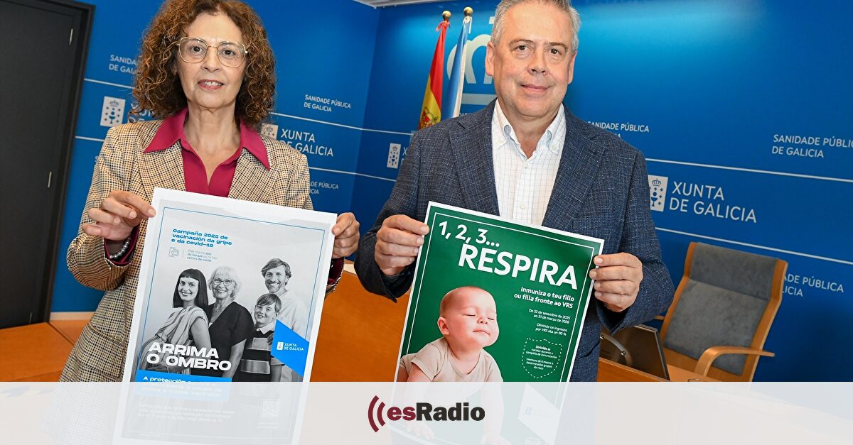 Galicia inicia el lunes 29 la vacunación contra gripe y covid-19 que amplía la cobertura y no será en grandes recintos