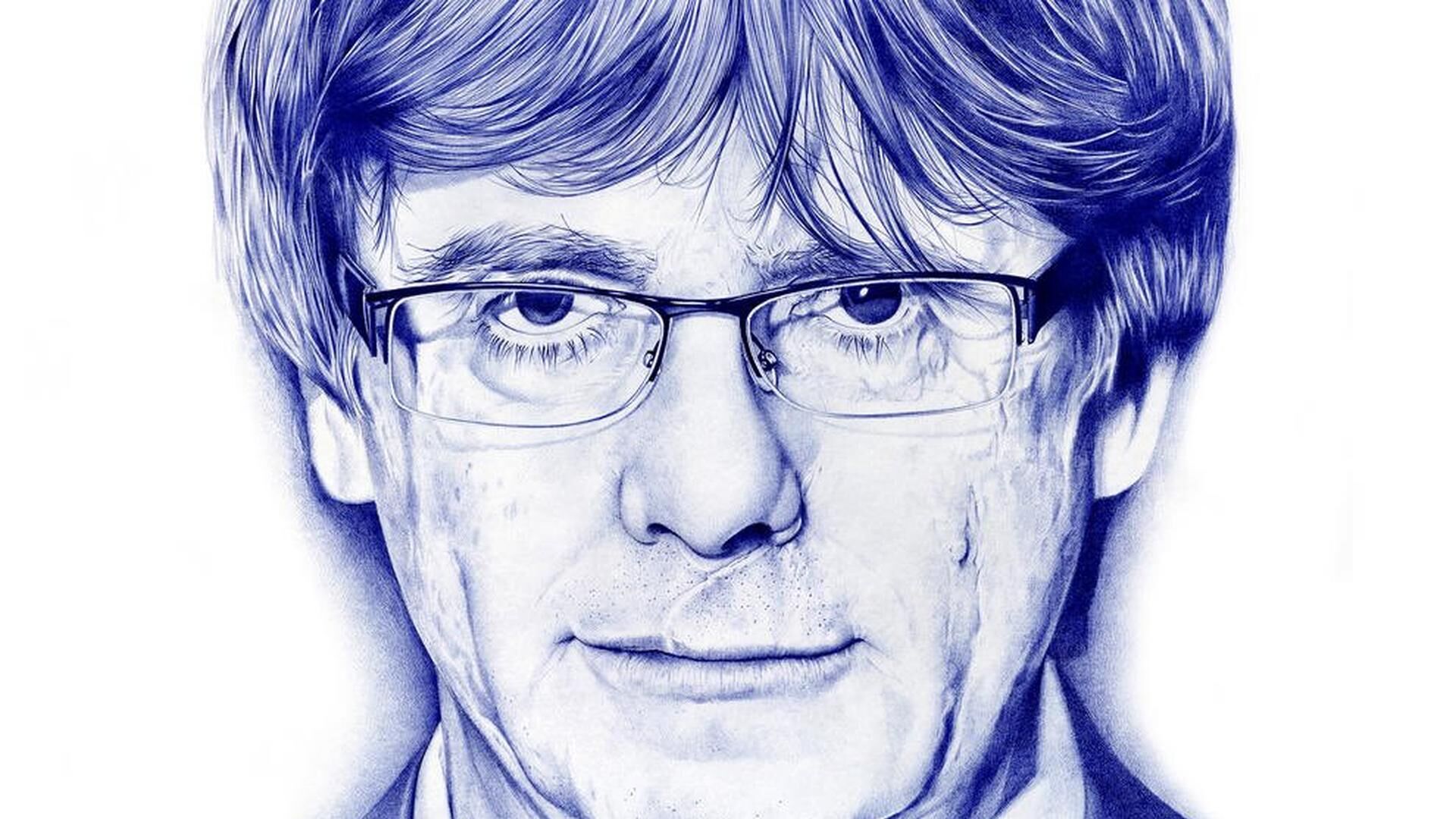El retratista del 'Procés' no encuentra comprador para un original de Puigdemont, que vende por cuatro cifras