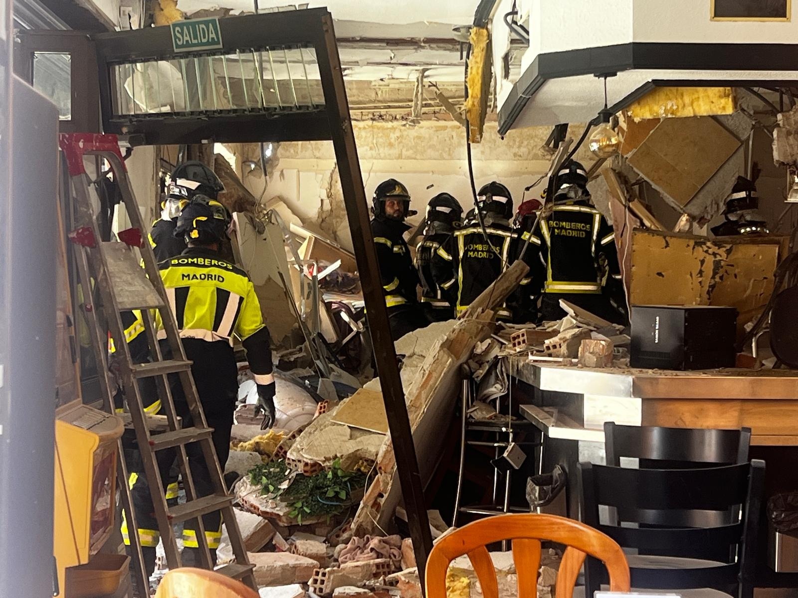 Una veintena de heridos en una explosión en un bar de Vallecas
