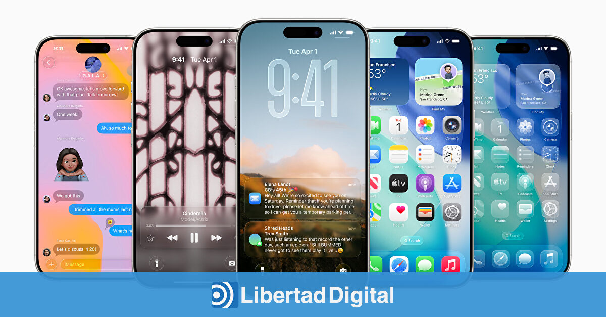 Apple lanza iOS 26: la mayor revolución del iPhone en una década