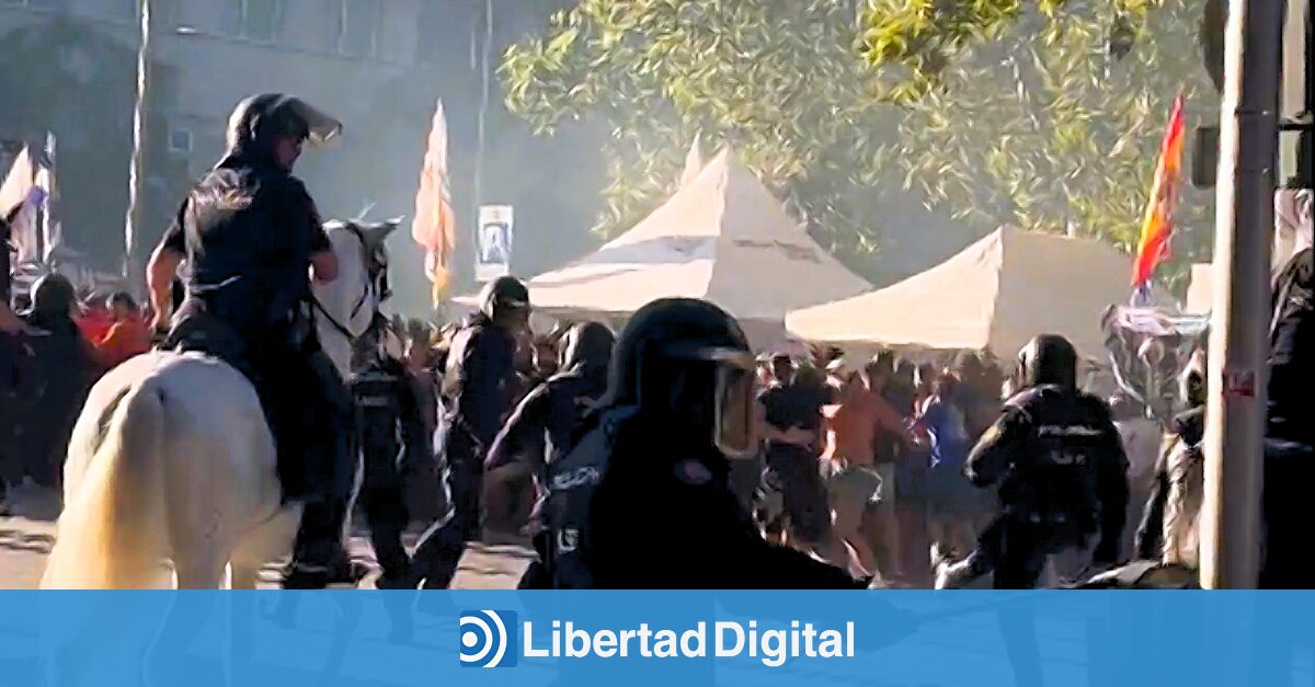 Alerta máxima en el Bernabéu: la Policía carga contra los ultras del Marsella