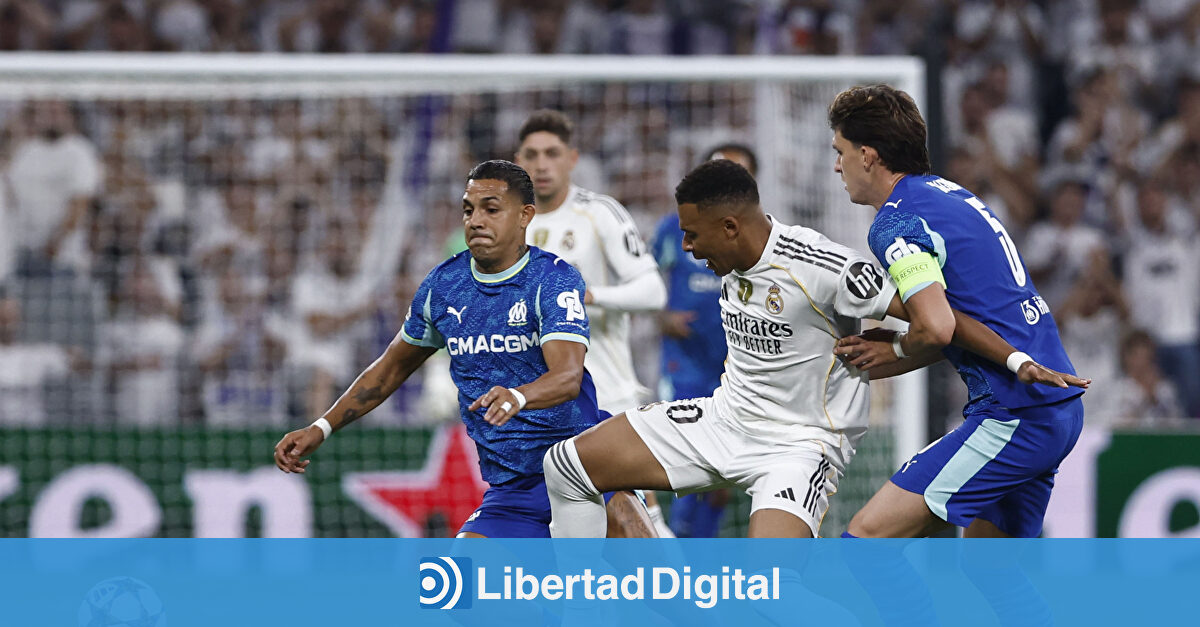 Mbappé lidera la remontada del Real Madrid ante el Marsella en el estreno en Champions (2-1)