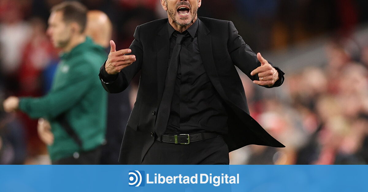 Simeone expulsado en Anfield tras encararse con un hincha que le hizo una peineta