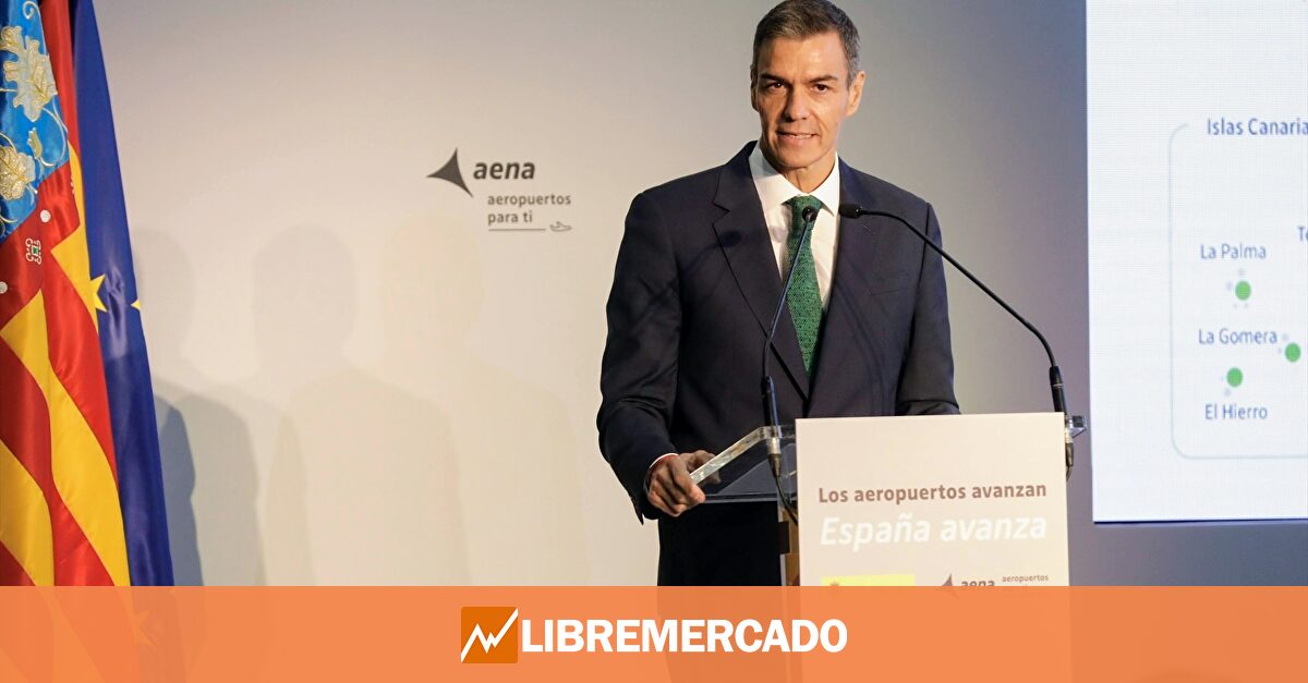 Sánchez anuncia un gasto de 12.888 millones para modernizar los aeropuertos de Aena