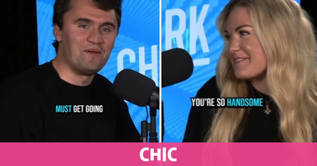 Miradas cómplices y risas nerviosas: se vuelve viral el vídeo de Charlie Kirk anunciando su compromiso con Erika