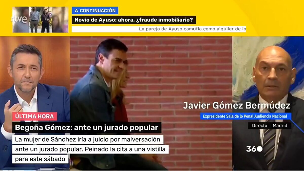 Javier Ruiz llama a Gómez Bermúdez para que critique a Peinado y acaba recibiendo un repaso
