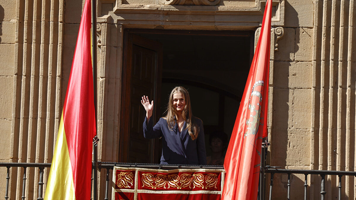 Leonor de Borbón debuta en Navarra con el título de Princesa de Viana