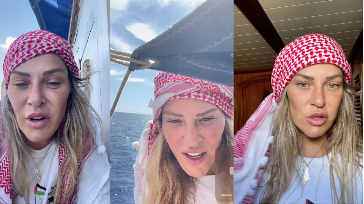 La 'Barbie Gaza' de la flotilla pro-Hamás niega las violaciones del 7 de octubre: "Es un bulo"